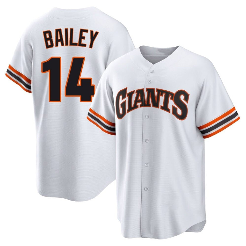 CAdoa SF.Giants #14 Patrick Bailey Player White Home Game Stitched Jerseys