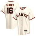 CAdoa SF.Giants #16 Rafael Devers Player Cream Home Game Stitched Jerseys