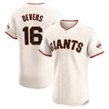 CAdoa SF.Giants #16 Rafael Devers Player Cream Home Limited Elite Stitched Jerseys