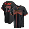 CAdoa SF.Giants #17 Heliot Ramos Player Black Alternate Limited Stitched Jerseys