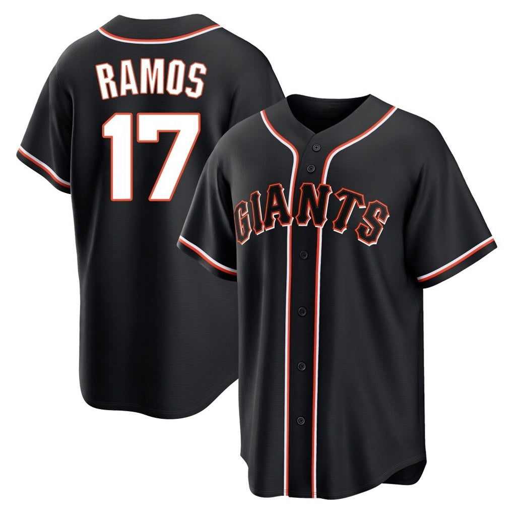 CAdoa SF.Giants #17 Heliot Ramos Player Black Fashion Out Home Limited Stitched Jerseys