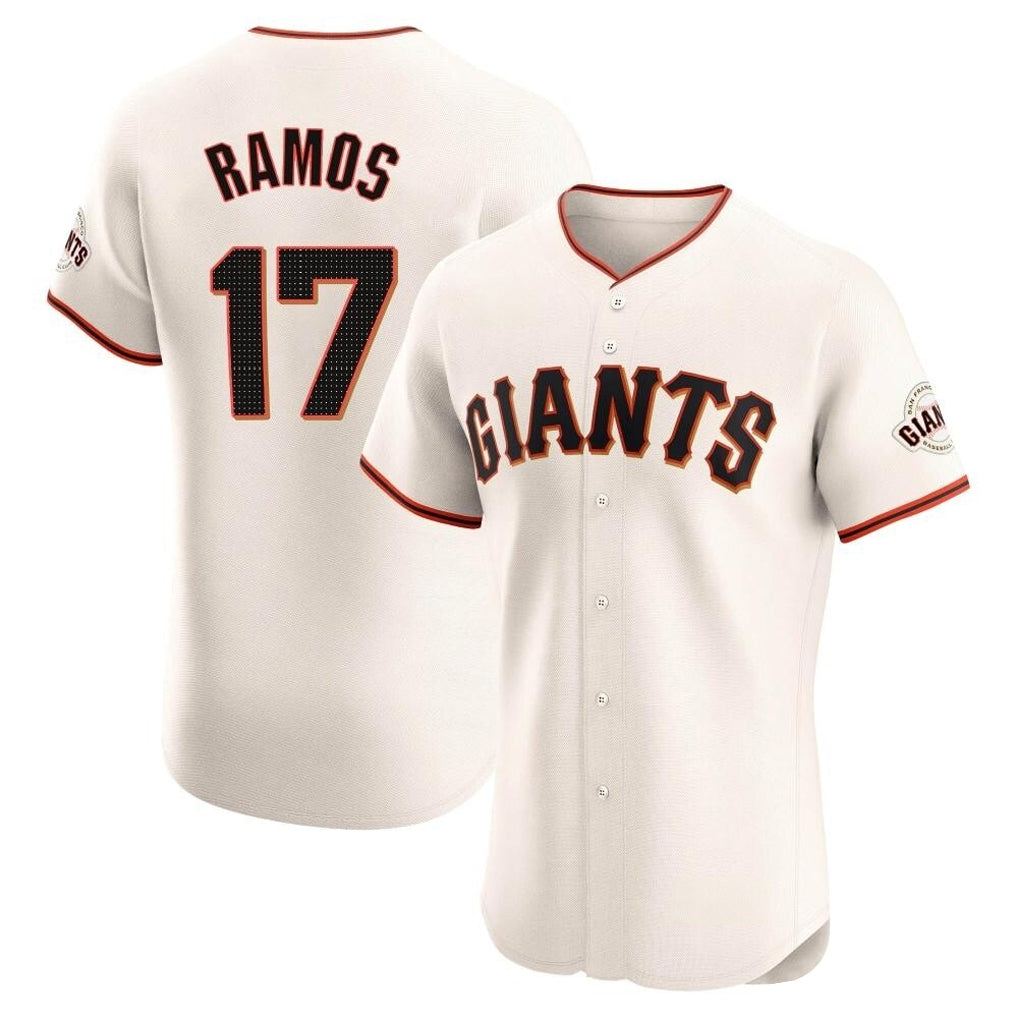 CAdoa SF.Giants #17 Heliot Ramos Player Cream Home Limited Elite Stitched Jerseys