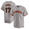 CAdoa SF.Giants #17 Heliot Ramos Player Gray Home Limited Stitched Jerseys