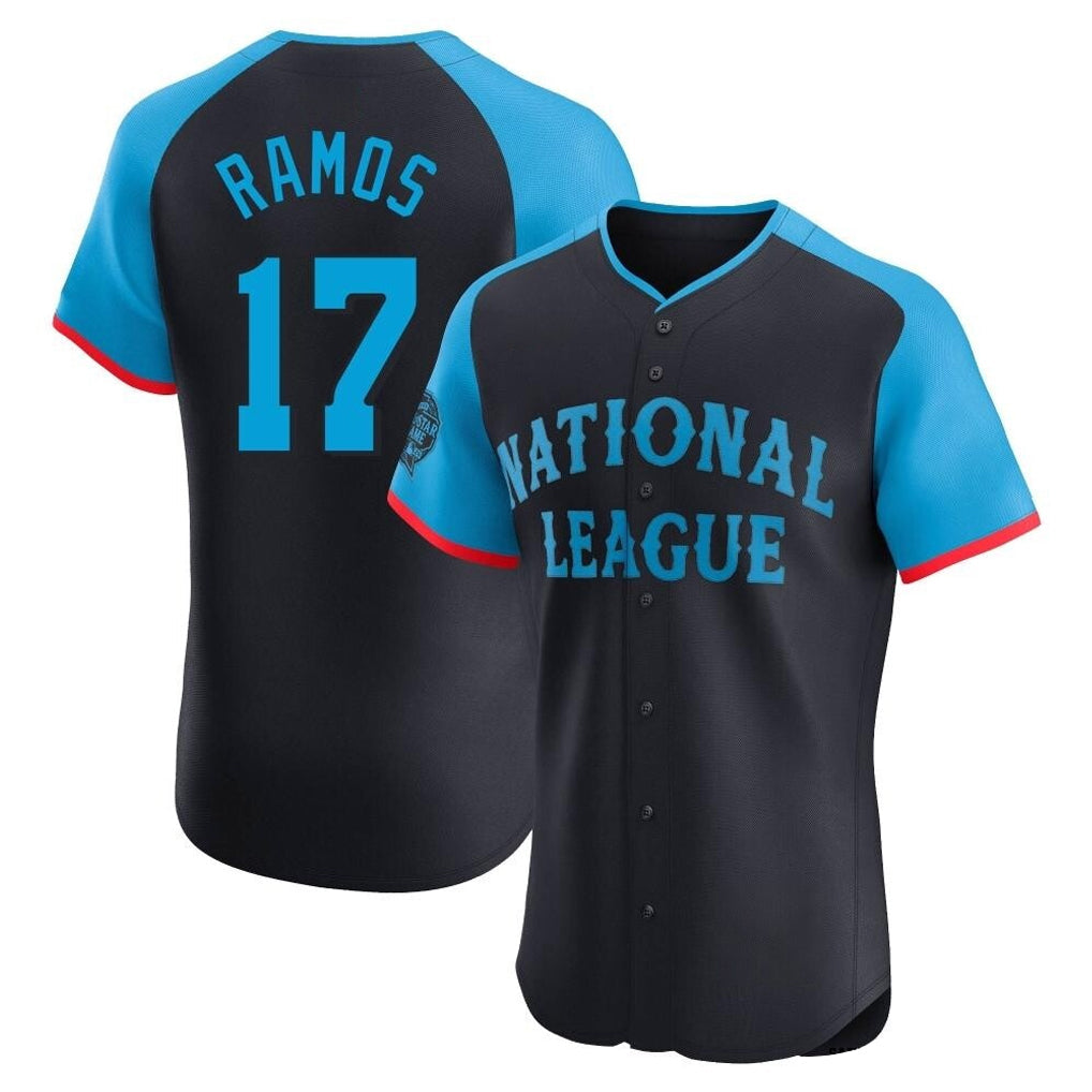 CAdoa SF.Giants #17 Heliot Ramos Player Navy National League All-Star Home Limited Elite Stitched Jerseys