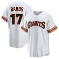 CAdoa SF.Giants #17 Heliot Ramos Player White Home Game Stitched Jerseys