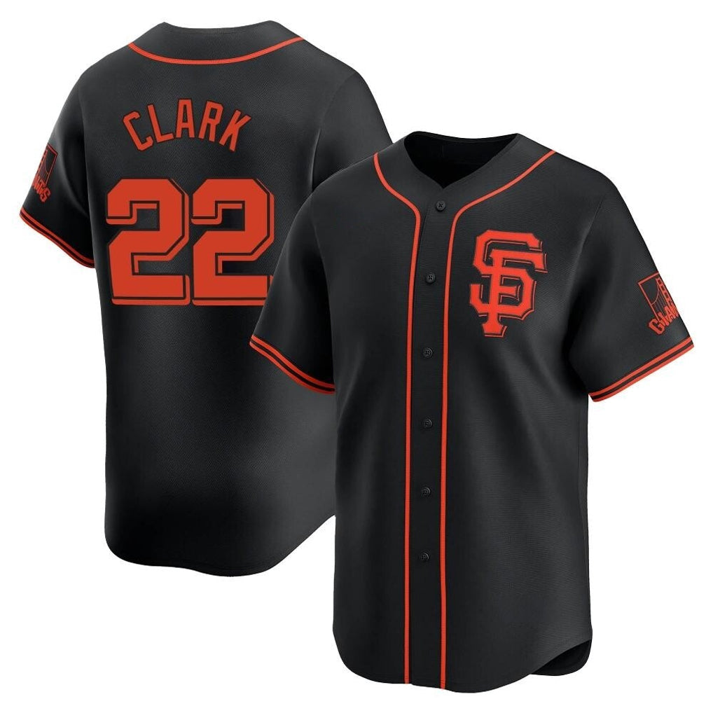 CAdoa SF.Giants #22 Will Clark Player Black 2026 Home Limited Stitched Jerseys