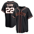 CAdoa SF.Giants #22 Will Clark Player Black Fashion Out Home Limited Stitched Jerseys