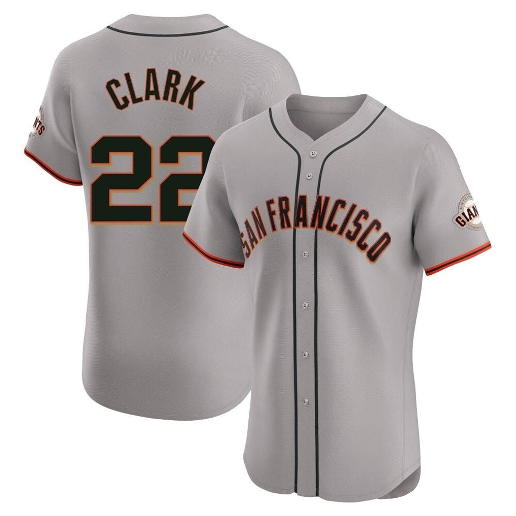 CAdoa SF.Giants #22 Will Clark Player Gray Home Limited Elite Stitched Jerseys