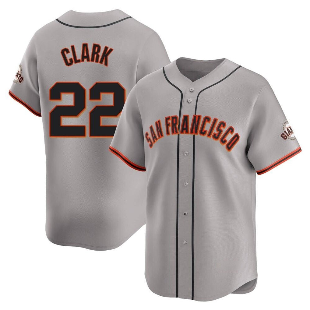 CAdoa SF.Giants #22 Will Clark Player Gray Home Limited Stitched Jerseys
