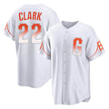 CAdoa SF.Giants #22 Will Clark Player White City Connect Home Game Stitched Jerseys