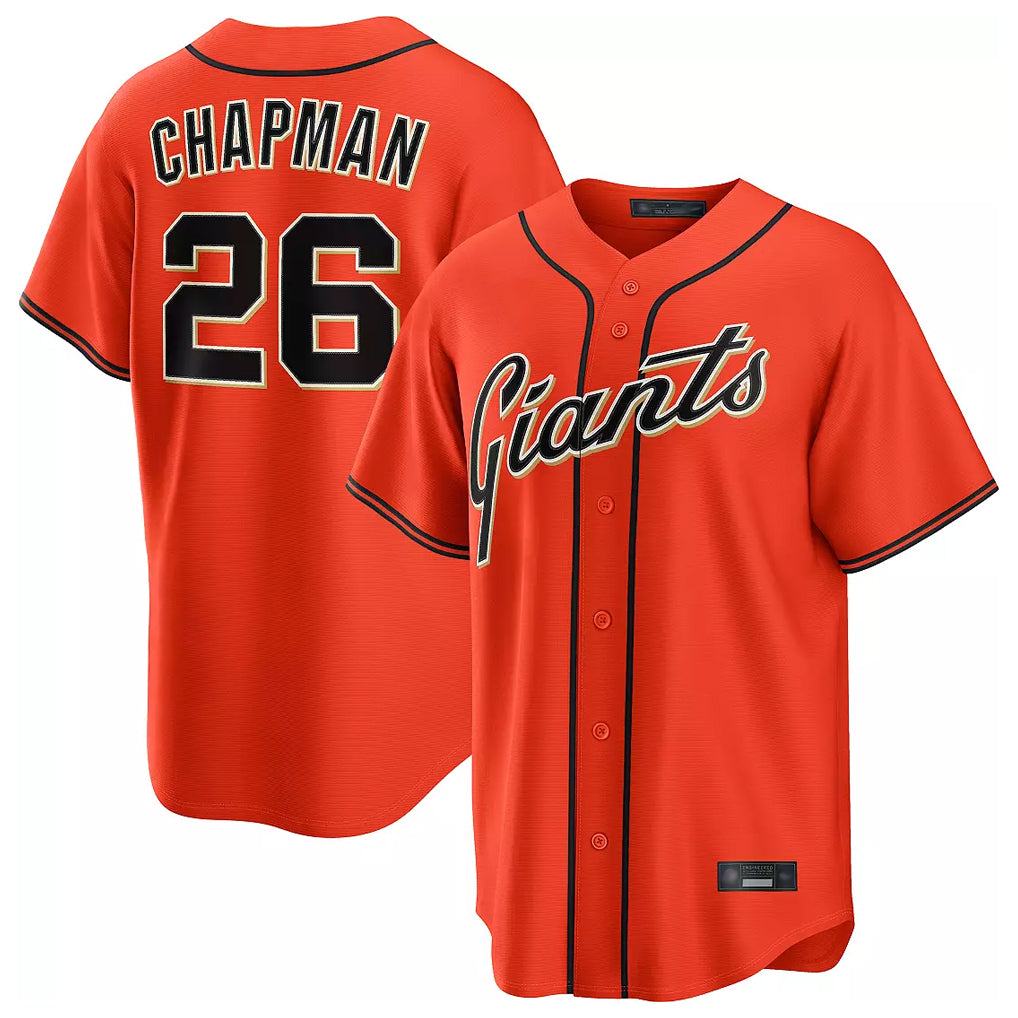 CAdoa SF.Giants #26 Matt Chapman Player Orange Home Game Stitched Jerseys