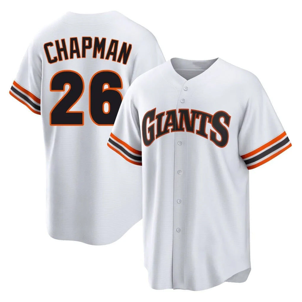 CAdoa SF.Giants #26 Matt Chapman Player White Throwback Cooperstown Collection Home Game Stitched Jerseys