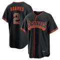CAdoa SF.Giants #2 Willy Adames Player Black Alternate Limited Stitched Jerseys