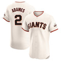 CAdoa SF.Giants #2 Willy Adames Player Cream Home Limited Elite Stitched Jerseys