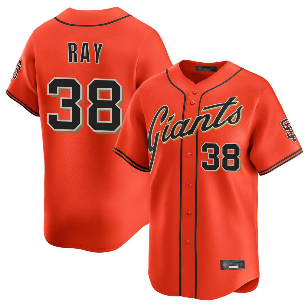CAdoa SF.Giants #38 Robbie Ray Player Orange Home Limited Stitched Jerseys