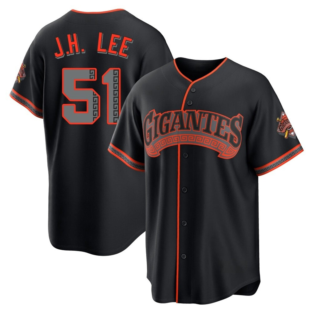 CAdoa SF.Giants #51 Jung Hoo Lee Player  Black Alternate Limited Stitched Jerseys