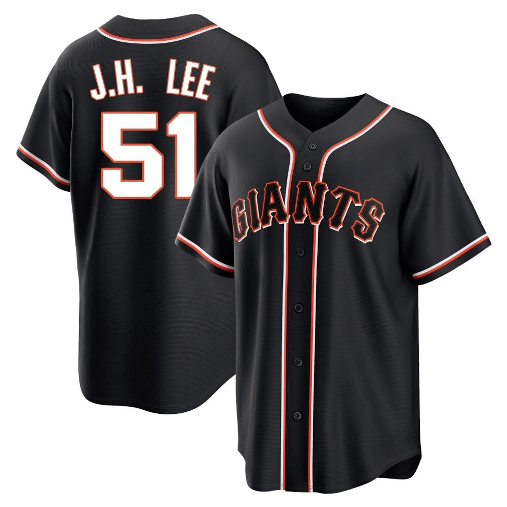 CAdoa SF.Giants #51 Jung Hoo Lee Player Black Fashion Out Home Limited Stitched Jerseys