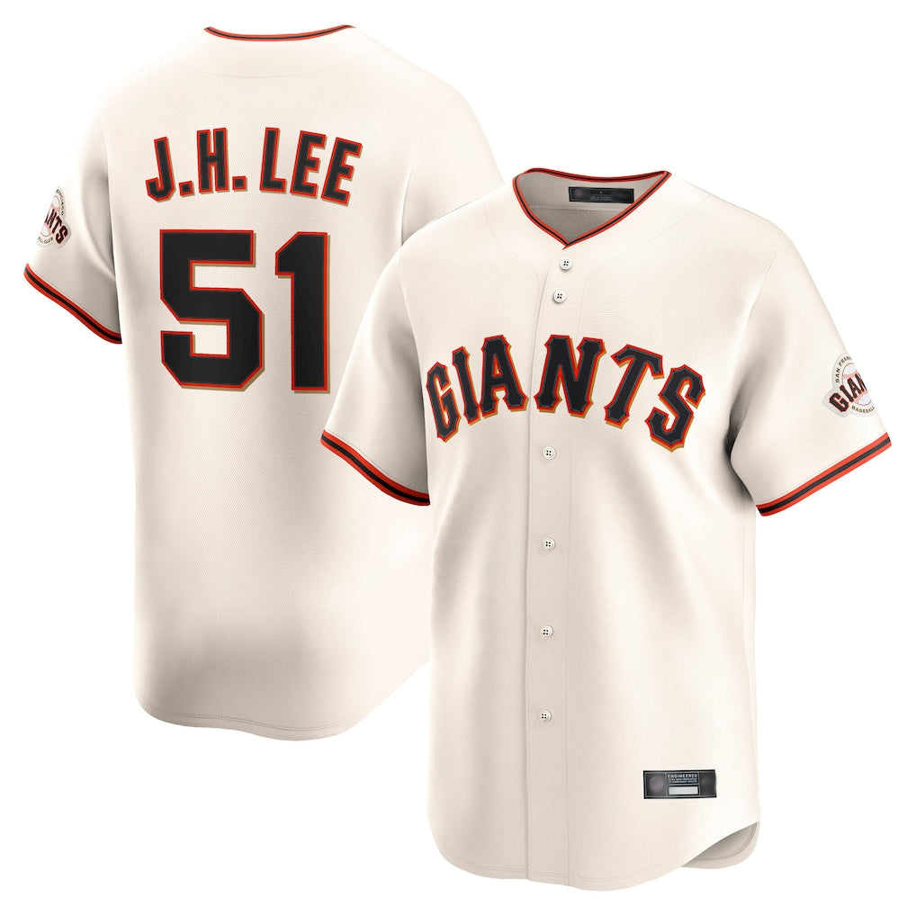 CAdoa SF.Giants #51 Jung Hoo Lee Player Cream Home Limited Stitched Jerseys