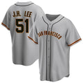 CAdoa SF.Giants #51 Jung Hoo Lee Player Gray Home Game Stitched Jerseys