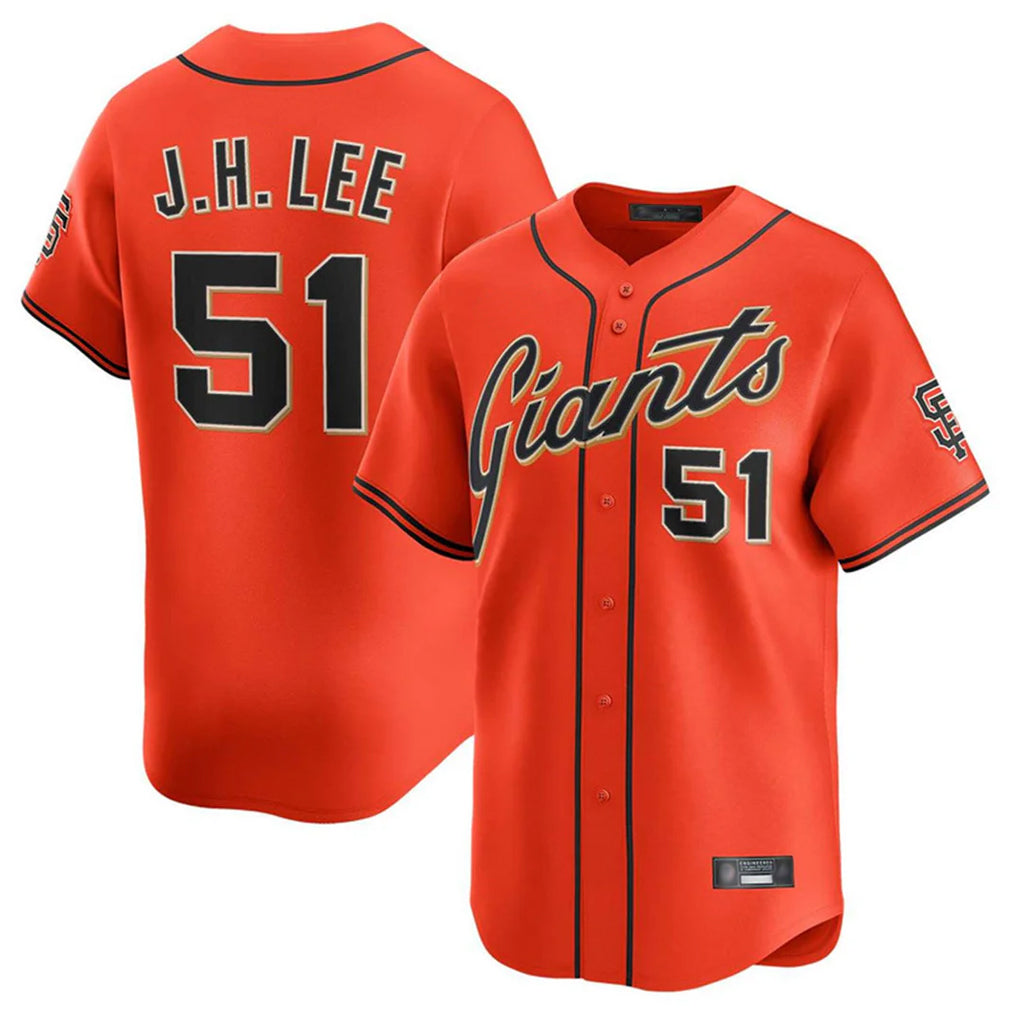 CAdoa SF.Giants #51 Jung Hoo Lee Player Orange Home Limited Stitched Jerseys