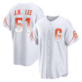 CAdoa SF.Giants #51 Jung Hoo Lee Player White City Connect Home Game Stitched Jerseys