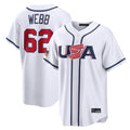 CAdoa SF.Giants #62 Logan Webb Player White USA 2026 World Classic Road Limited Stitched Jerseys