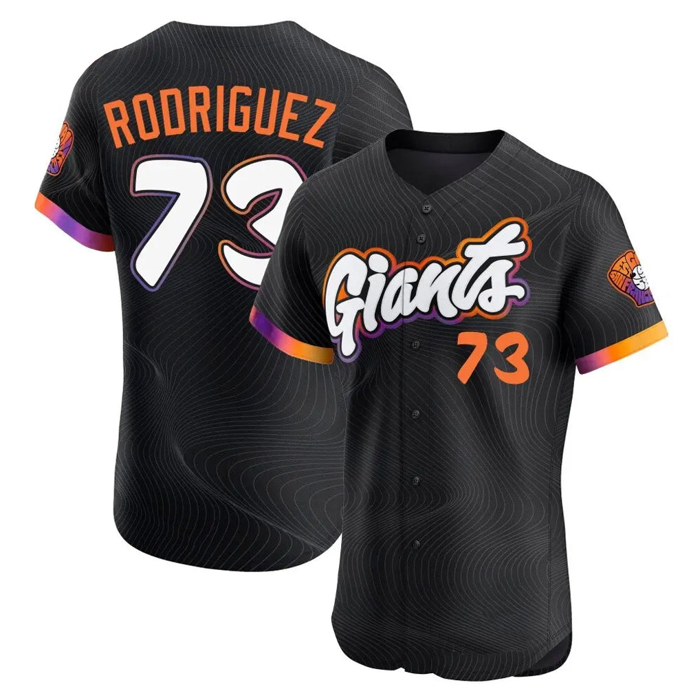 CAdoa SF.Giants #73 Randy Rodriguez Player Black City Connect Home Limited Elite Stitched Jerseys