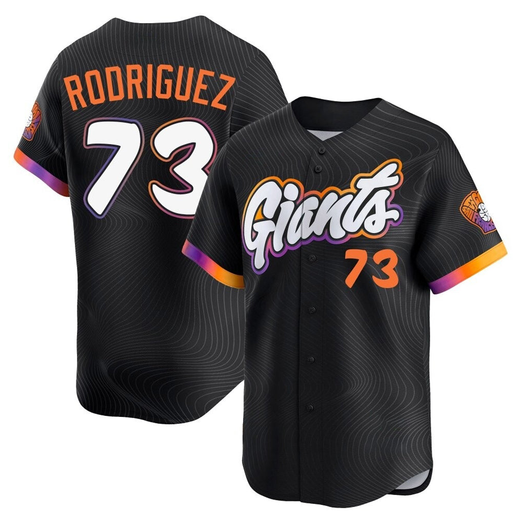 CAdoa SF.Giants #73 Randy Rodriguez Player Black City Connect Home Limited Stitched Jerseys
