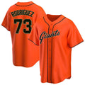 CAdoa SF.Giants #73 Randy Rodriguez Player Orange Home Game Stitched Jerseys
