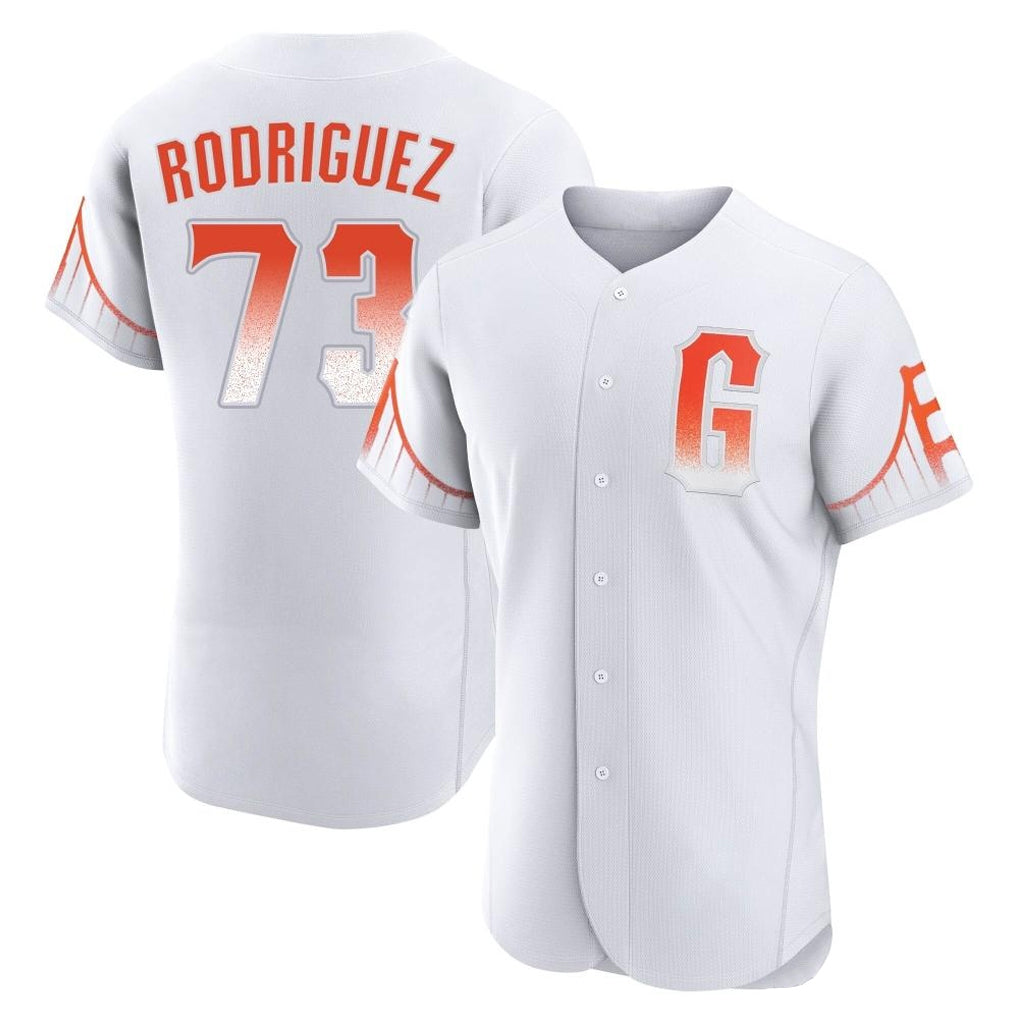 CAdoa SF.Giants #73 Randy Rodriguez Player White City Connect Home Limited Elite Stitched Jerseys