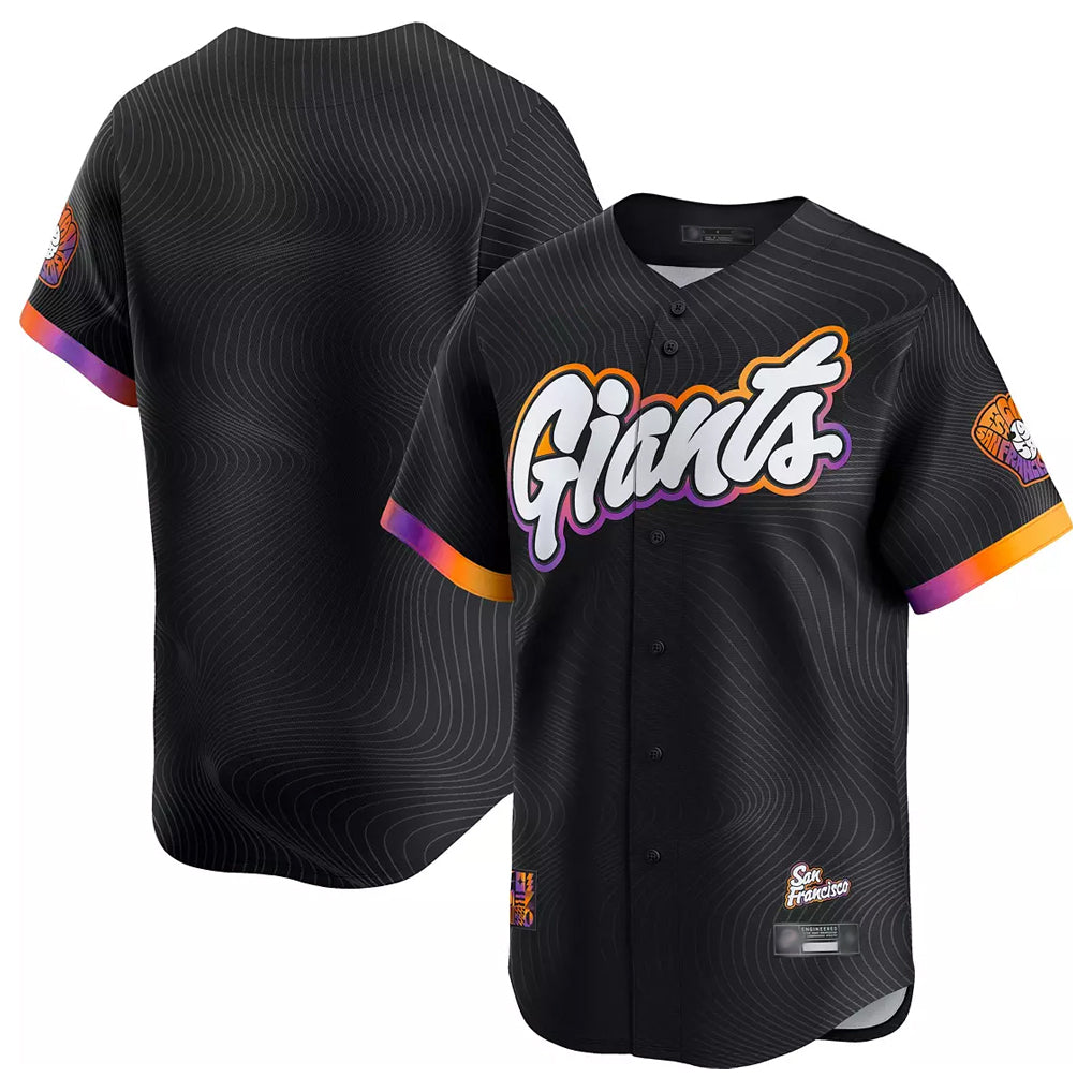 CAdoa SF.Giants Blank Player Black City Connect Limited Vapor Stitched Jerseys