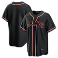 CAdoa SF.Giants Blank Player Black Fashion Home Game Stitched Jerseys