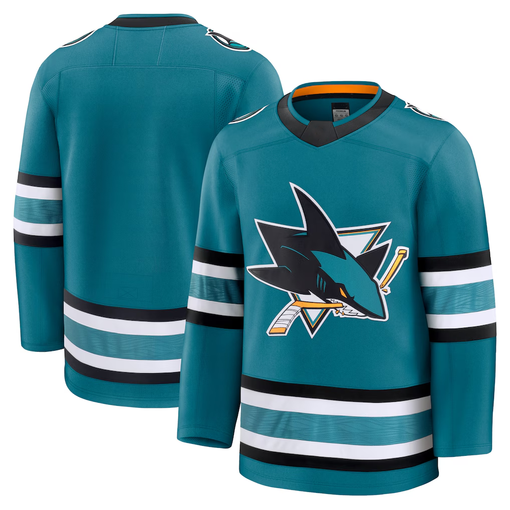 CAdoa S.Jose Sharks Teal Home Premium Jerseys