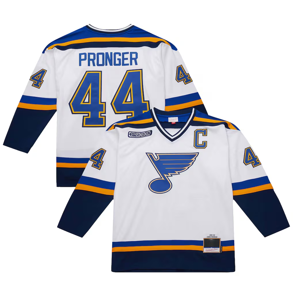 CAdoa St.L.Blues #44 Chris Pronger White 1999-00 Power Play Jerseys
