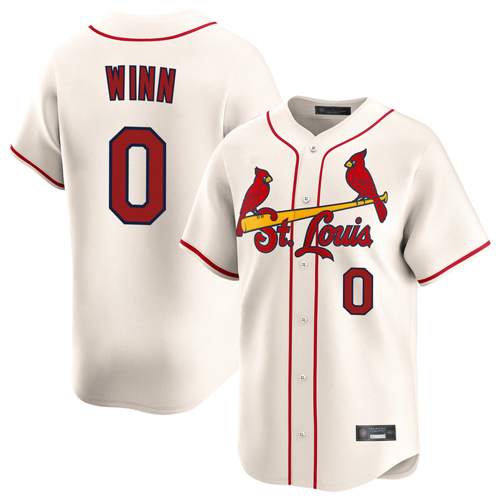 CAdoa St. Louis Cardinals #0 Masyn Winn Player Cream Home Limited Stitched Jerseys