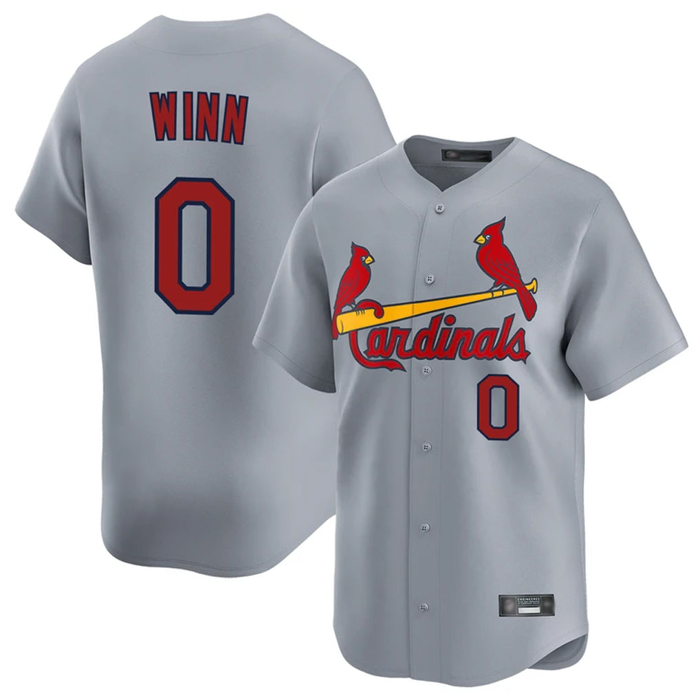 CAdoa St. Louis Cardinals #0 Masyn Winn Player Gray Home Limited Stitched Jerseys