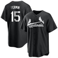 CAdoa St. Louis Cardinals #15 Jose Fermin Player Black City Connect Home Limited Stitched Jerseys