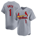 CAdoa St. Louis Cardinals #1 Ozzie Smith Player Gray Home Limited Stitched Jerseys