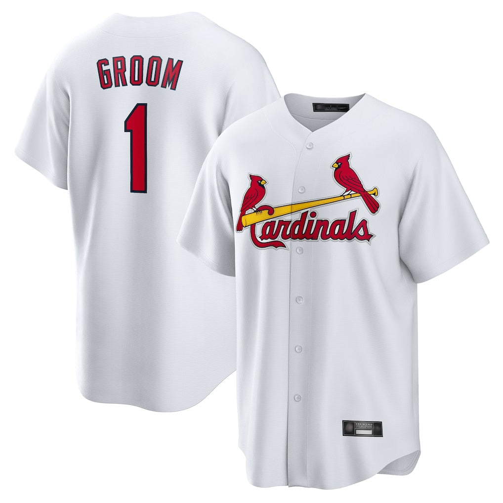 CAdoa St. Louis Cardinals #1 Ozzie Smith Player White Home Game Stitched Jerseys