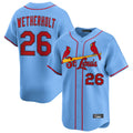 CAdoa St. Louis Cardinals #26 JJ Wetherholt Player Light Blue Home Limited Stitched Jerseys
