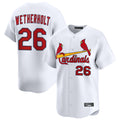 CAdoa St. Louis Cardinals #26 JJ Wetherholt Player White Home Limited Stitched Jerseys