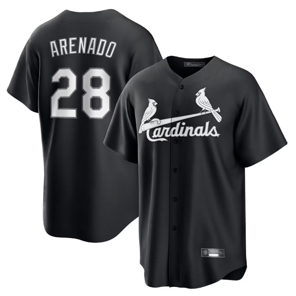 CAdoa St. Louis Cardinals #28 Nolan Arenado Player Black City Connect Home Limited Stitched Jerseys