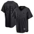 CAdoa St. Louis Cardinals #28 Nolan Arenado Player Black City Connect T-shirt Stitched Jerseys