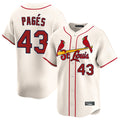 CAdoa St. Louis Cardinals #43 Pedro Pages Player Cream Home Limited Stitched Jerseys