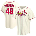 CAdoa St. Louis Cardinals #48 Ivan Herrera Player Cream Home Game Stitched Jerseys