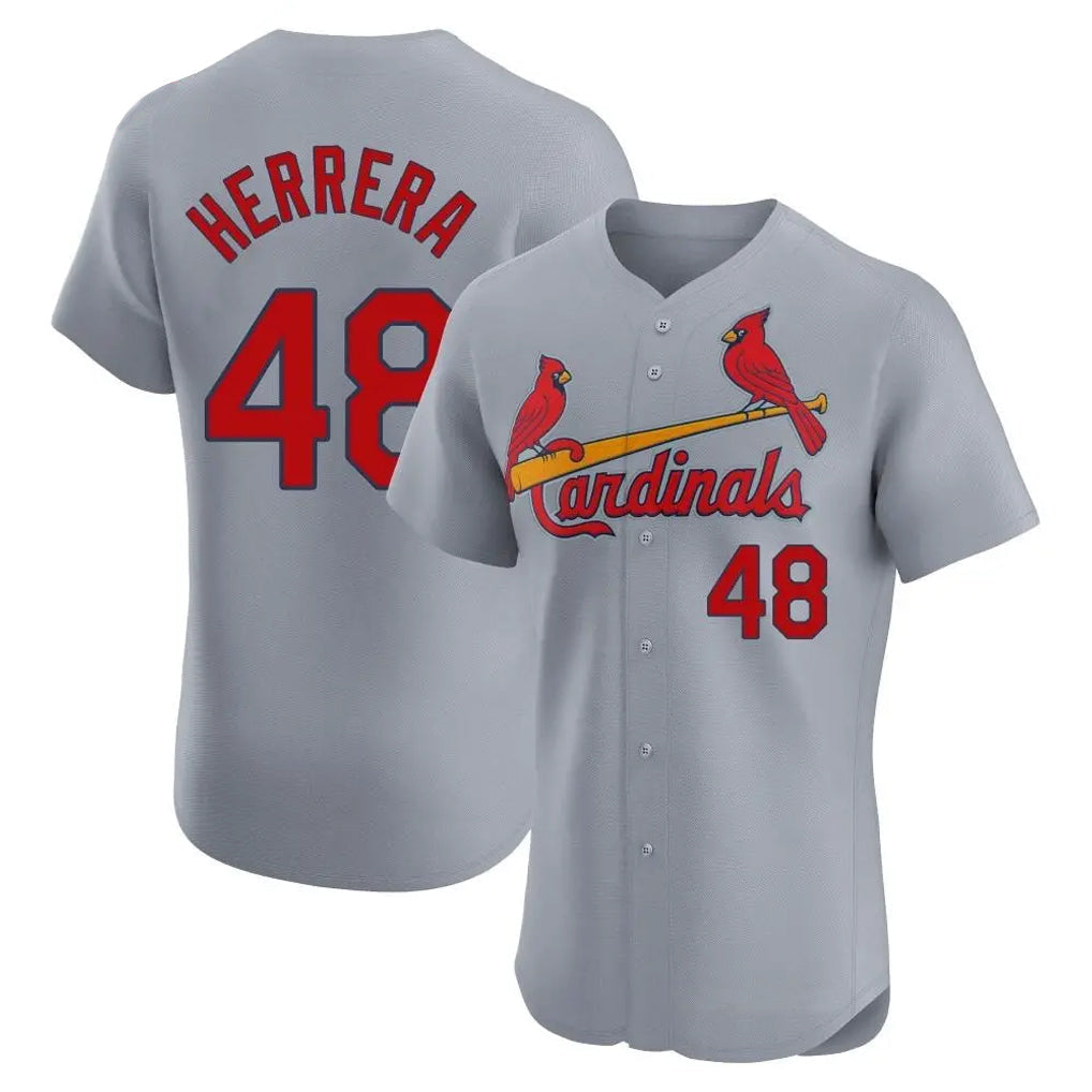 CAdoa St. Louis Cardinals #48 Ivan Herrera Player Gray Home Limited Elite Stitched Jerseys