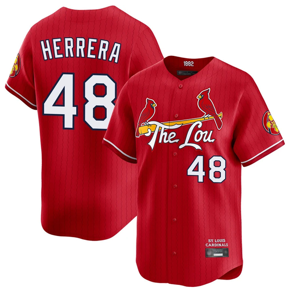 CAdoa St. Louis Cardinals #48 Ivan Herrera Player Red City Connect Limited Stitched Jerseys