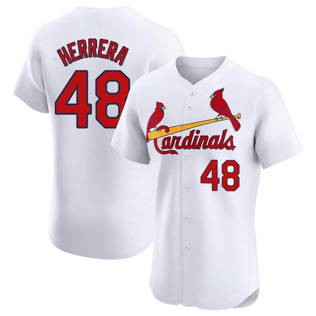 CAdoa St. Louis Cardinals #48 Ivan Herrera Player White Home Limited Elite Stitched Jerseys