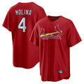 CAdoa St. Louis Cardinals #4 Yadier Molina Player Red Home Game Stitched Jerseys