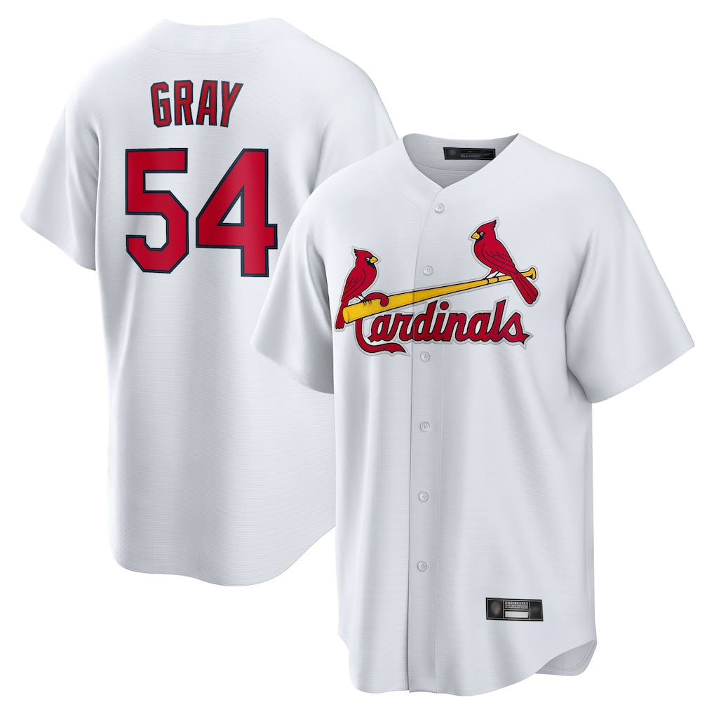 CAdoa St. Louis Cardinals #54 Sonny Gray Player White Home Game Stitched Jerseys